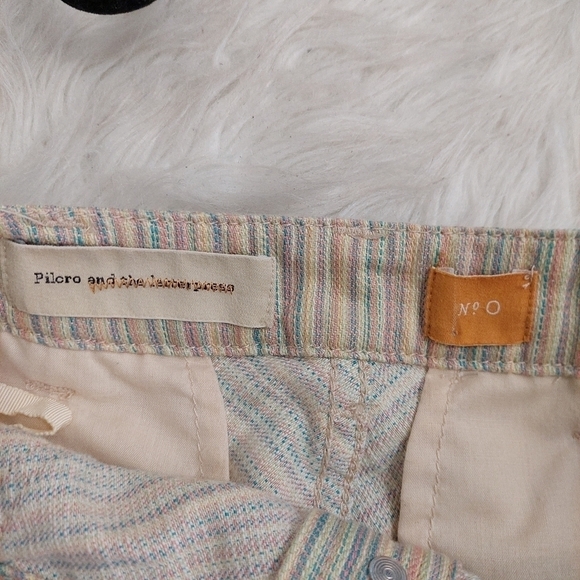 Pilcro And The Letterpress Skirt Womens 0 Rainbow Button Front Denim Mini. - Picture 7 of 7